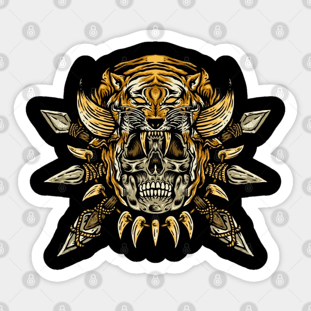 HUNTER SKULL Sticker by Stayhoom